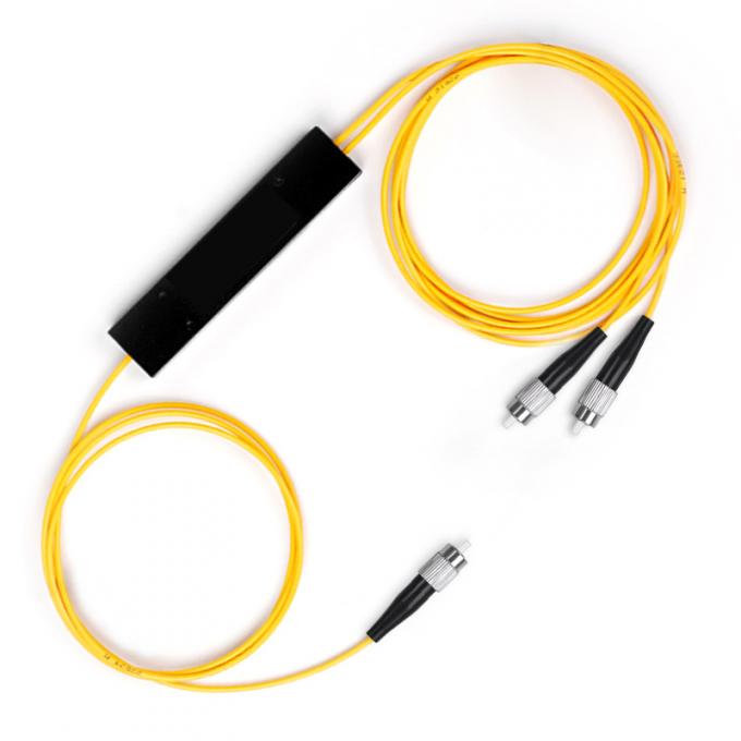 Type diviseur optique de tresse d'aperçu gratuit de fibre de PLC de FTTH FC UPC 1x2