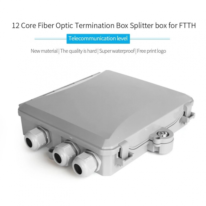 Petit FTTX/FTTH extérieur d'intérieur 12 creuse la boîte optique de diviseur de boîte d'arrêt de fibre