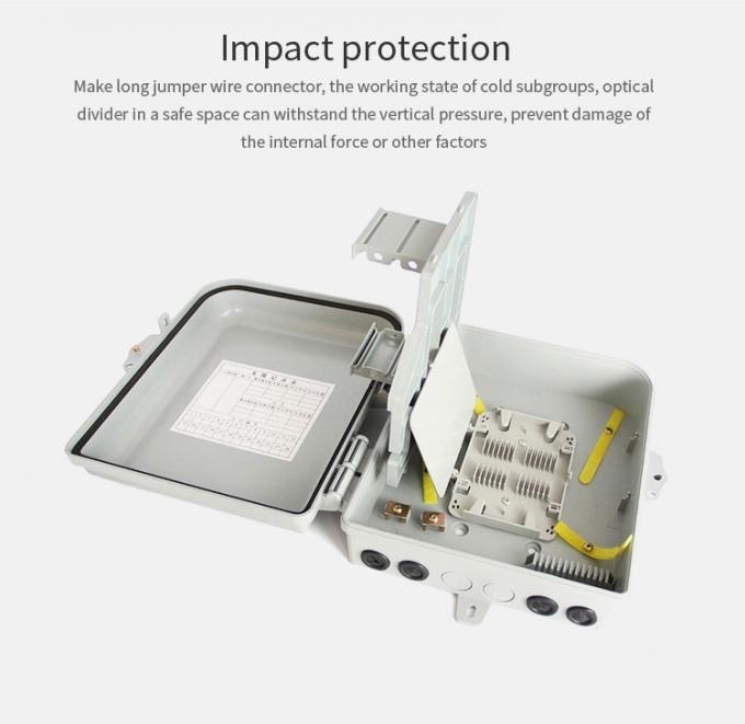 Boîtes de fibre optique matérielle de distribution par câble de 8 12 16 24 noyaux d'ABS imperméable extérieur d'intérieur mini