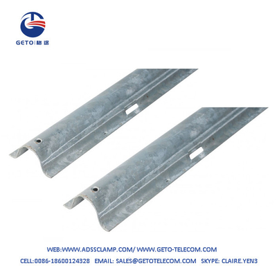 ISO9001 Couverture de protection du câble du conduit en acier semi-ronde électro-galvanisation