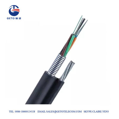 Câble optique aérien extérieur autosuffisant de fibre de GYTC8S