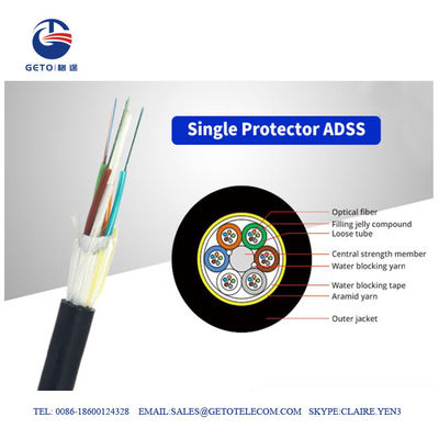 Tout le câble de fibre de noyau des mètres OM2 6 du diélectrique 2000