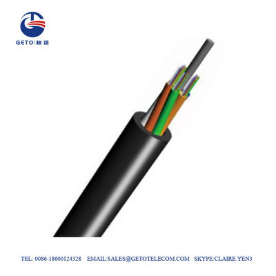 Câble optique extérieur de fibre de mode unitaire de noyau de GYFTY G652D 12