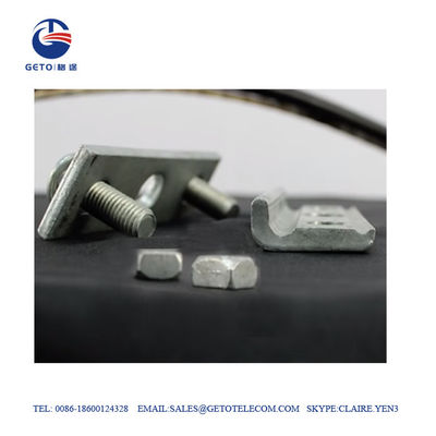 ISO9001 0,25 bride de suspension du boulon ADSS de pouce 8KN 3, bride droite de suspension
