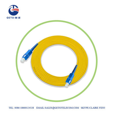 Simplex optique unitaire de corde de correction de fibre du mode 3m de Sc UPC 9/125 d'UPC