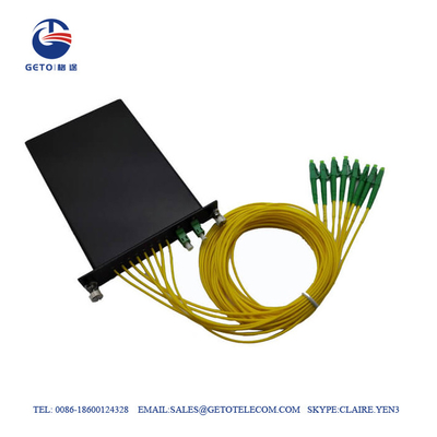 Diviseur standard 0.9mm de PLC de la cassette 2×8 de LGX pour le câble optique de fibre